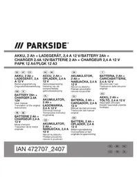 Notice PARKSIDE PHKSA 12 B3 Sega elettrica
