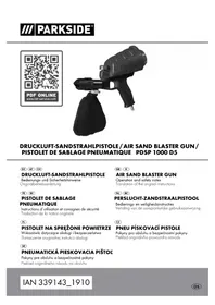 Notice PARKSIDE PDSP 1000 D5 Ponceuse