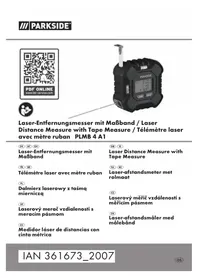 Notice PARKSIDE PLMB 4 A1 Télémètre