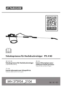 Notice PARKSIDE PTL 4 B3 Nettoyeur haute pression