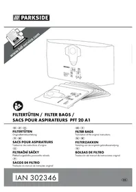 Notice PARKSIDE PFT 30 A1 Aspirateur