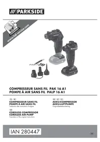 Notice PARKSIDE PALP 16 A1 Compresseur d'air