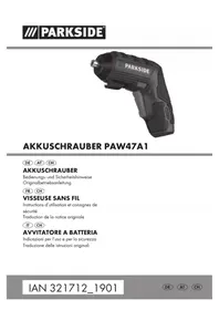 Notice PARKSIDE PAW 47 A1 Trapano