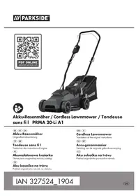 Notice PARKSIDE PRMA 20LI A1 Tondeuse à gazon