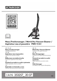 Notice PARKSIDE PWD 12 A1 Aspirateur