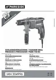 Notice PARKSIDE PSBM 750 B2 Vrtačka