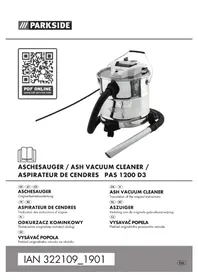 Notice PARKSIDE PAS 1200 D3 Aspirateur