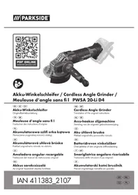 Notice PARKSIDE PWSA 12 B1 Meuleuse électrique