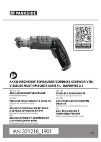 Notice PARKSIDE RAPIDFIRE 2.1 Vrtačka