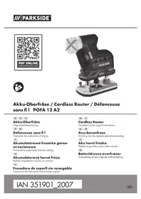 Notice PARKSIDE POFA 12 A2 Fraiseuse