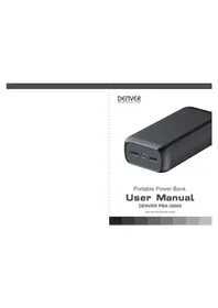 Notice DENVER PBA30006 Batterie portable