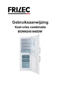 Notice Frilec BONN245040DW Réfrigérateur