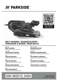 Notice PARKSIDE PBSD 900 A1 Ponceuse