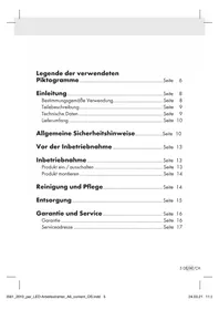 Notice PARKSIDE PAS 10 A2 Iluminación LED