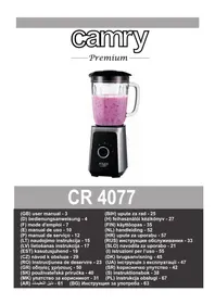 Notice CAMRY CR 4077 Blender