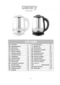 Notice CAMRY CR 1290 Aparat de ceai
