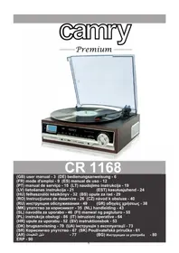 Notice CAMRY CR 1168 Giradischi