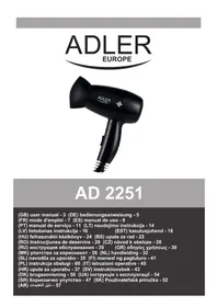 Notice ADLER AD 2251 сушарка для одягу