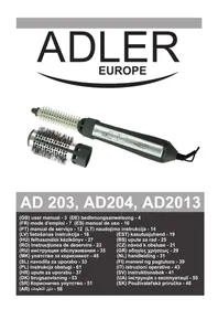 Notice ADLER AD 203 Вращающийся фен