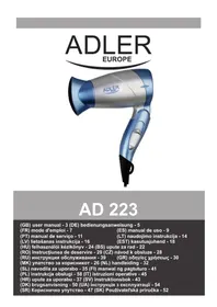 Notice ADLER AD 223 PI сушарка для одягу