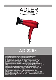 Notice ADLER AD 2258 Uscător de rufe