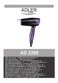 Notice ADLER AD 2260 Secadora de roupa