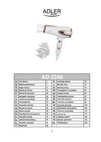 Notice ADLER AD 2248 Secadora de roupa