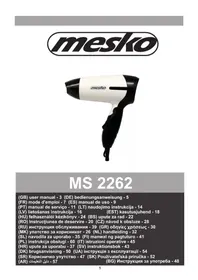 Notice Mesko MS 2262 Suszarka do ubrań