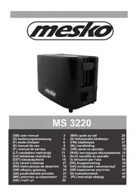 Notice Mesko MS 3220 Toster