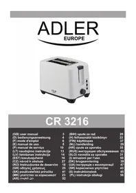 Notice ADLER AD 3216 Tostapane