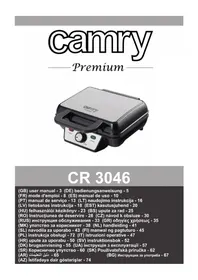 Notice CAMRY CR 3046 Waffelsütő