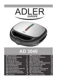 Notice ADLER AD 3040 Prăjitor de pâine
