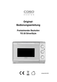 Notice CASO TO 20 SILVERSTYLE Oven