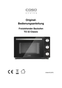 Notice CASO TO 32 CLASSIC Oven