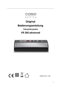 Notice CASO VR 390 ADVANCED Vacuum packaging machines