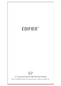 Notice EDIFIER G7 イヤホン