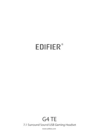 Notice EDIFIER G4 TE Auricolare