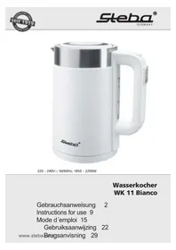 Notice STEBA WK 11 Wasserkocher