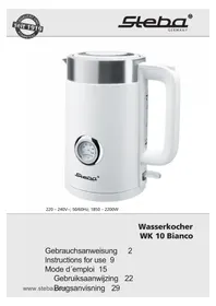 Notice STEBA WK 10 Wasserkocher