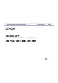 Notice DENON AHC830NCW écouteurs