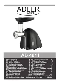 Notice ADLER AD 4811 Hachoir