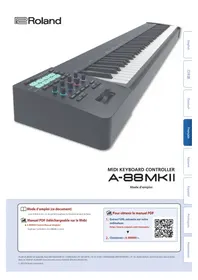 Notice ROLAND A88MKII Clavier numérique