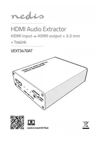 Notice NEDIS VEXT3470AT Digitaalinen äänenmuunnin