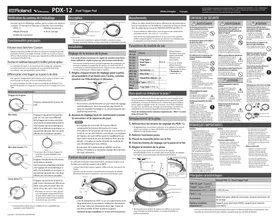 Notice ROLAND PDX12 Instrument de musique