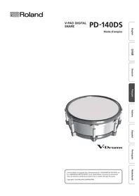 Notice ROLAND PD140DS Instrument de musique