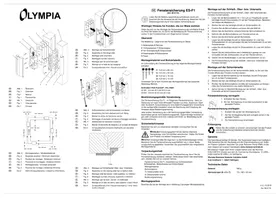 Notice OLYMPIA ESF1 Caméra de surveillance