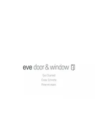 Notice EVE DOOR & WINDOW Capteur de porte/fenêtre