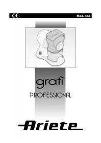 Notice ARIETE GRATì PROFESSIONAL 0448 Elektrische rasp