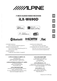 Notice ALPINE ILXW690D Autoradio