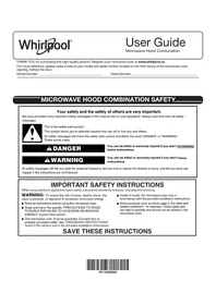 Notice WHIRLPOOL YWML75011HV Four micro-onde
